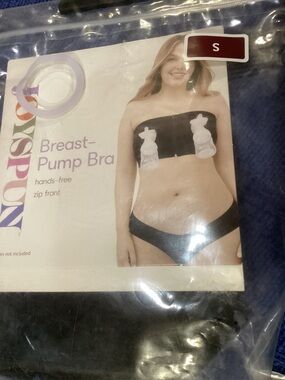 Joyspun breast pump bra black  size S zip front